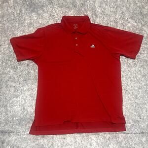 Men's Adidas Golf Polo Shirt, Red